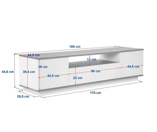 TV laud Veramont - Mink, Travertine