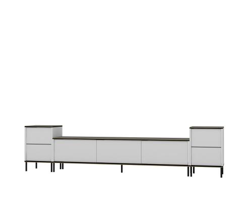 TV laud Imaj - White, Marble