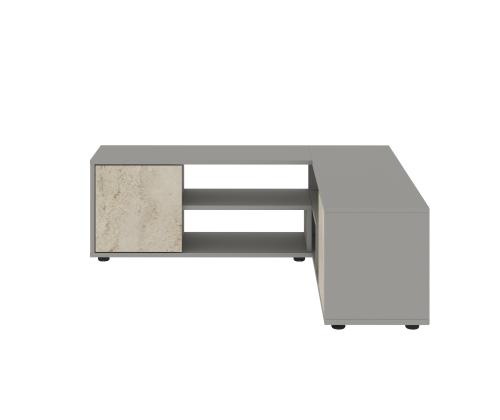 TV laud Rosa - Grey, Travertine