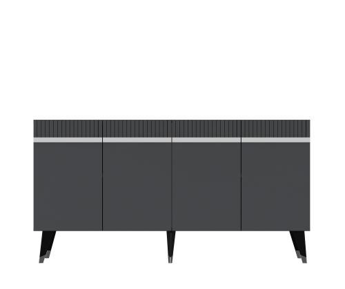 Defne - Anthracite, Silver