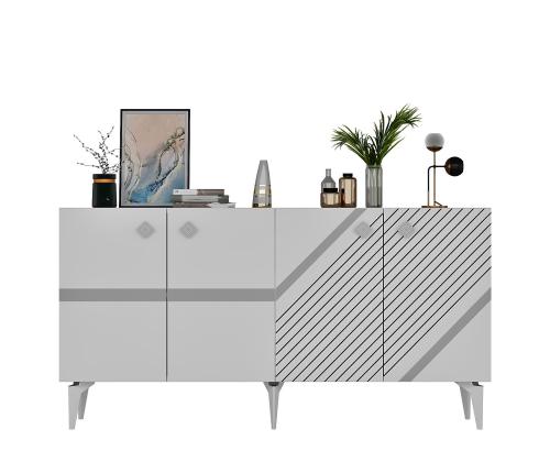 Iris - White, Silver