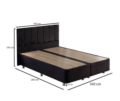 Ela Double - Black (160 x 200)