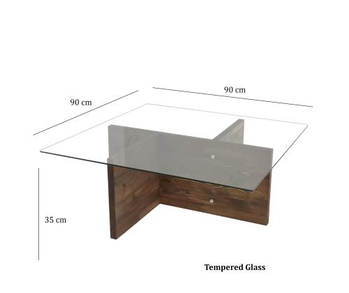 Kohvilaud Glory - Walnut