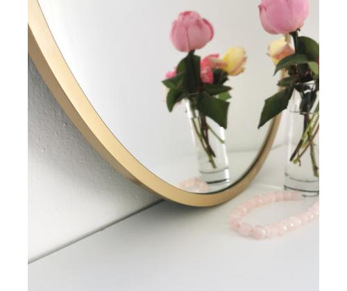 Peegel Gold Metal Çerçeve Yuvarlak Ayna A708