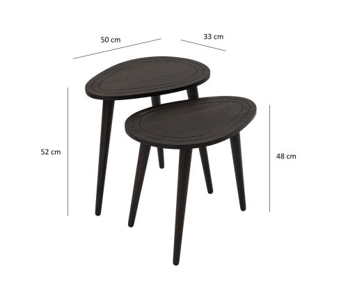 Mööblikomplekt lauad Sweet Set - Anthracite