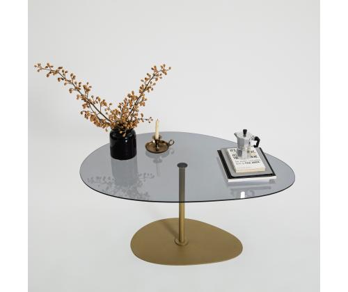 Kohvilaud Porto - Dark Grey, Gold