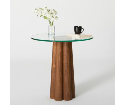 Kohvilaud Thales - Walnut, Transparent