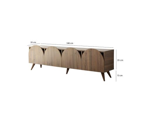 TV laud Mesta - Walnut v2