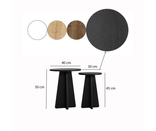 Kohvilaud Mushroom - Black