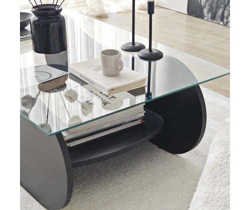 Kohvilaud Brise - Black, Transparent