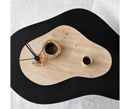 Kohvilaud Melted - Black, Sapphire Oak