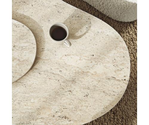 Kohvilaud Melted - Travertine