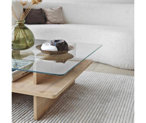 Kohvilaud Saga Square - Sapphire, Transparent