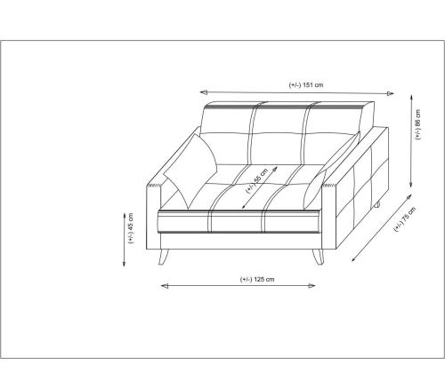 Diivan Polya - Light Grey