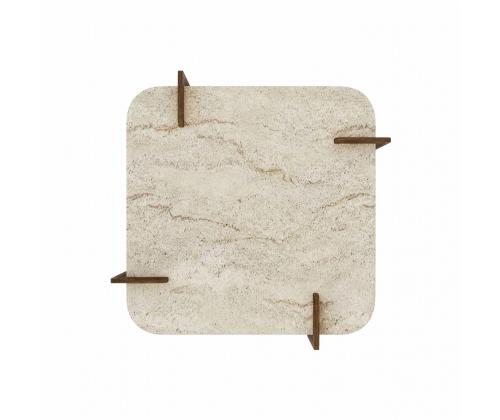 Kohvilaud Afrolli - Travertine, Walnut