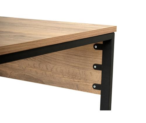 Twin Study Desk - Atlantic Pine, Black