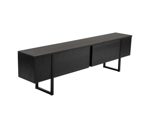 TV laud Serenity - Wood Black, Black