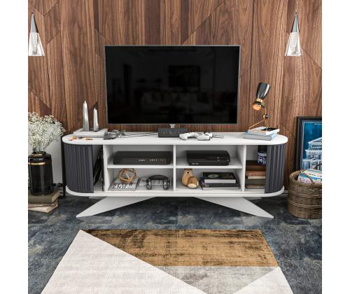 TV laud Stor - Anthracite, White