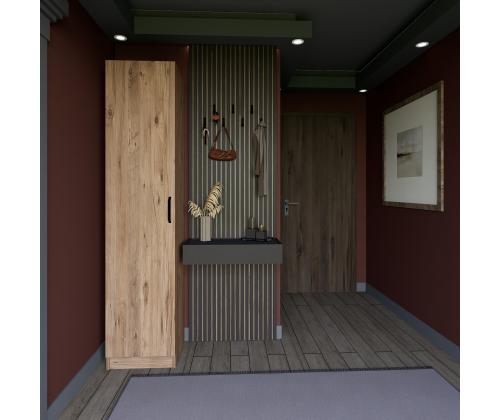 Yaman 1 Door - Walnut