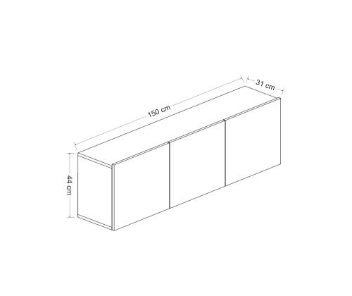 TV laud White - Anthracite