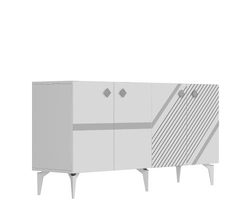 Iris - White, Silver