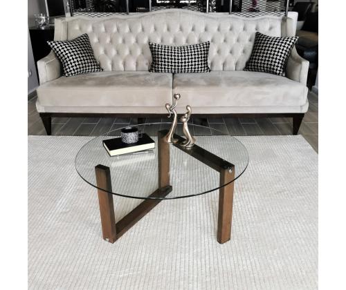 Kohvilaud Yuvarlak Cam Orta Sehpa S300