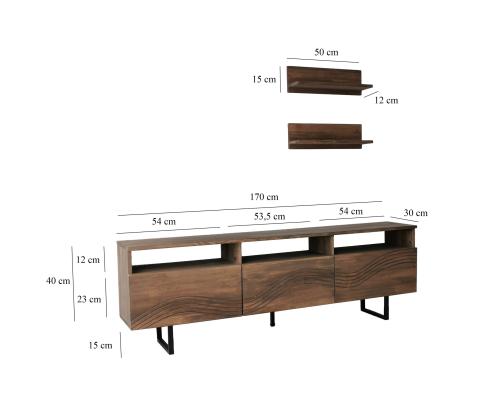TV laud Onda - Walnut