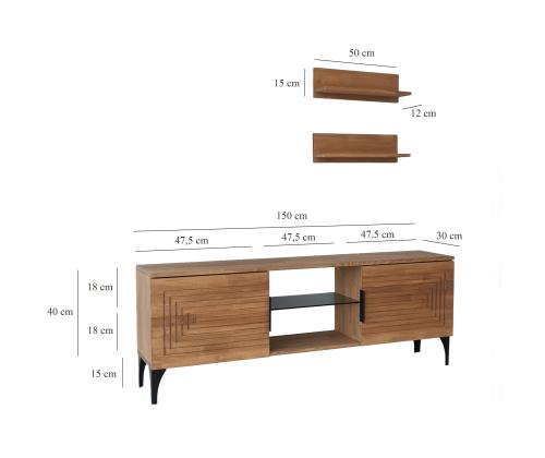 TV laud Joanne - Oak