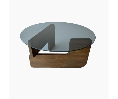 Kohvilaud Mia - Walnut, Fume