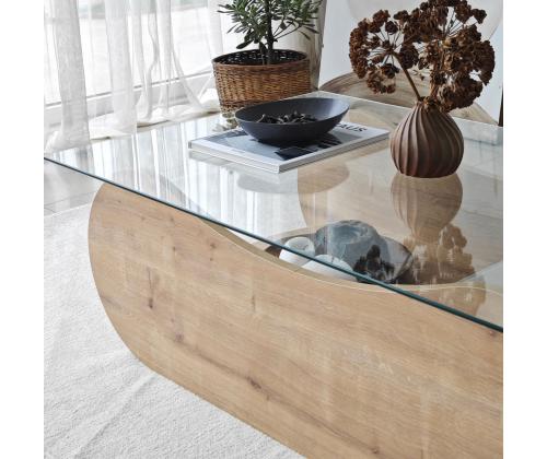 Kohvilaud Brise - Sapphire Oak, Transparent