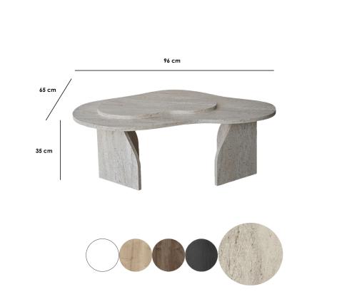 Kohvilaud Melted - Travertine