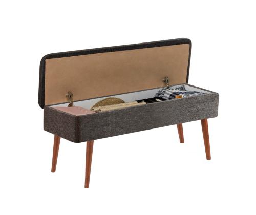 Mööblikomplekt toolid Vina 1053 - 3 - Anthracite, Walnut