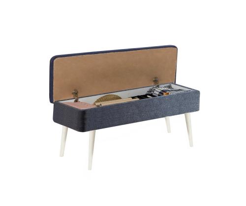 Mööblikomplekt toolid Vina 1048 - 3 - White, Dark Blue