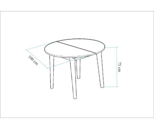Mööblikomplekt toolid Vina 0701 - Atlantic Pine, Grey