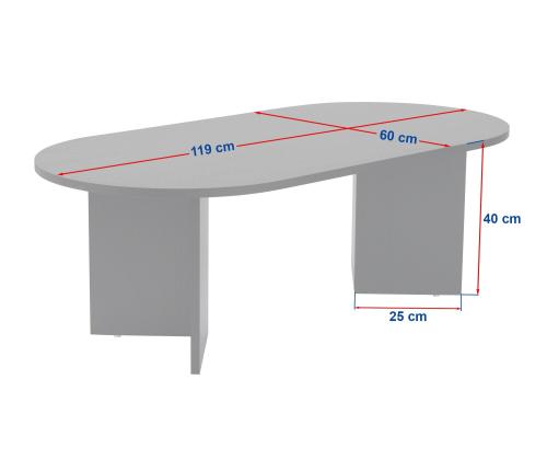 Kohvilaud Sable - Venezia Walnut, White