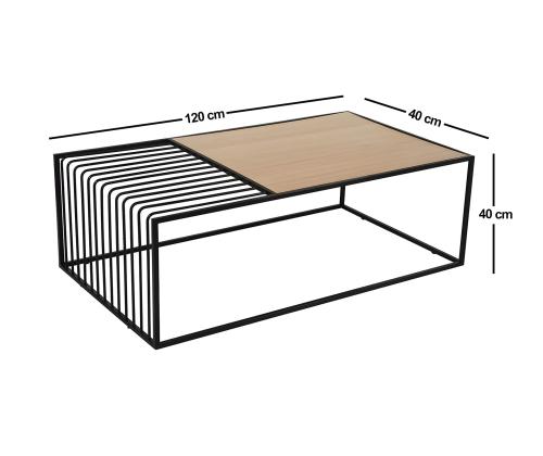 Kohvilaud Riley - Walnut