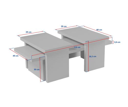 Kohvilaud Sanctuary - Wood White