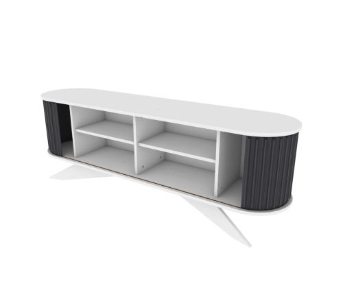 TV laud Stor - Anthracite, White