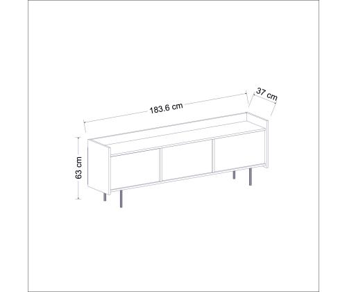 TV laud Atlas - White