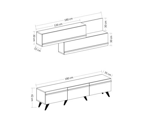 TV laud Amsterdam - Anthracite, Ciragan