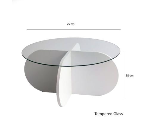 Kohvilaud Bubble - White
