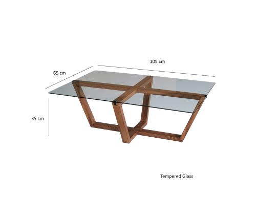 Kohvilaud Amalfi - Walnut