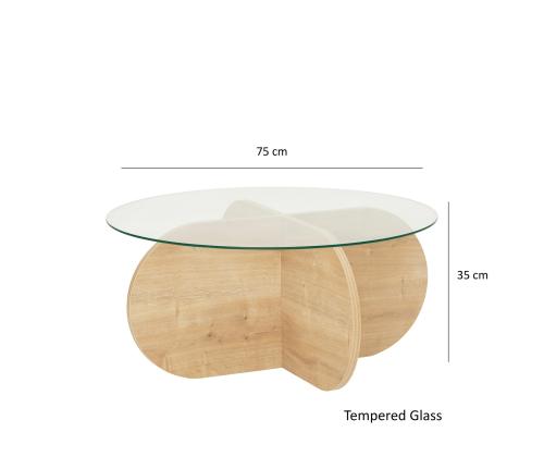 Kohvilaud Bubble - Sapphire Oak