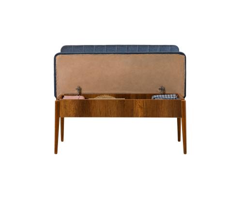 Mööblikomplekt toolid Vina Walnut Dark Blue