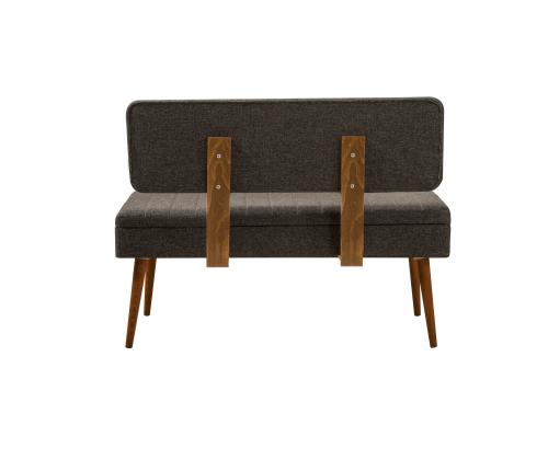 Mööblikomplekt toolid Vina - Walnut, Anthracite