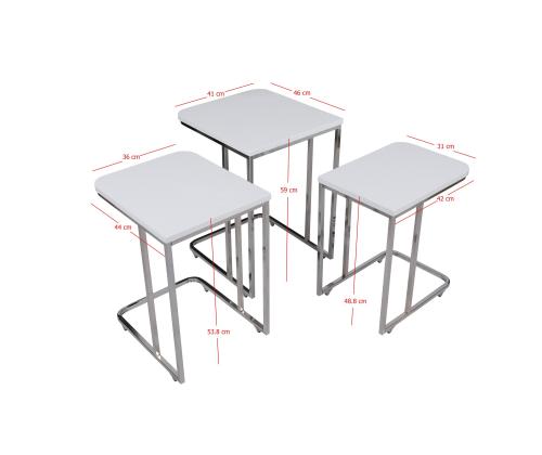 Mööblikomplekt lauad Ce Metal Zigon - 9406