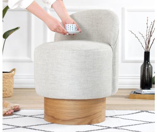 Barren Puf - Light Grey