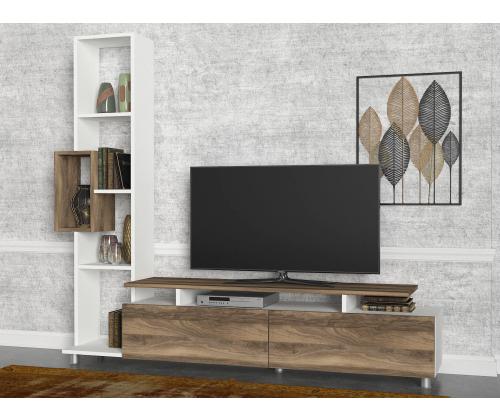 Tulip - White, Walnut