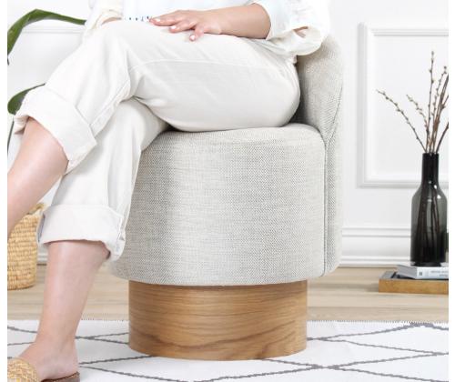 Barren Puf - Light Grey