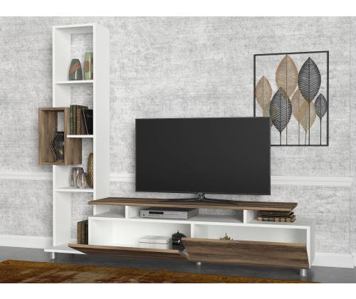 Tulip - White, Walnut